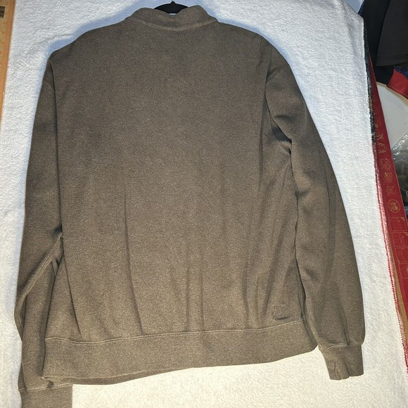Peter Millar 1/4 Zip Men`s 2XL 100% Cotton Soft Brown Casual Long Sleeve Sweater - Picture 3 of 11